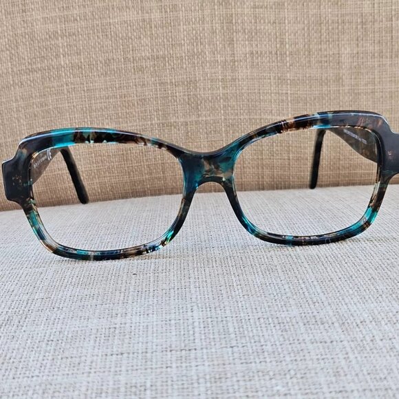 Kirkland Signature Eyeglasses/Sunglasses Frame Blue Tortoise Made in Italy Glass - Picture 3 of 12